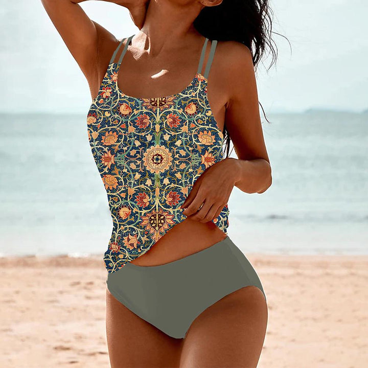 Women’s Beach Pool Summer High Waist Tankini Set | Swimwear