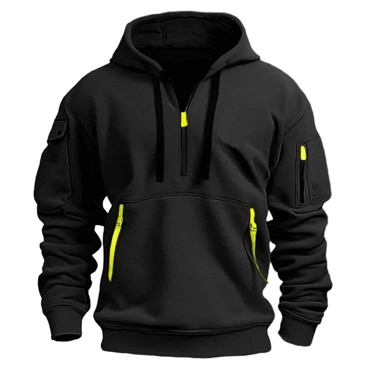 Men's Drawstring Warm Zip Up Hoodie | Winter