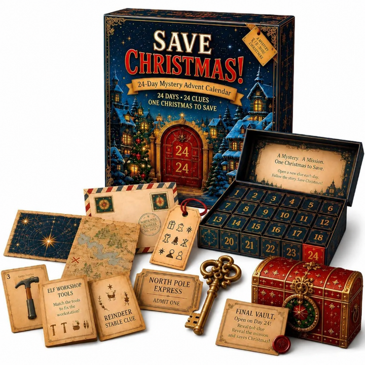Escape Room Advent Calendar With Mystery Puzzles | Christmas