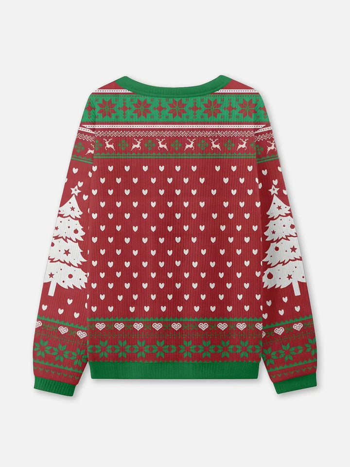 Pull d’hiver unisexe en maille à col rond | Noël