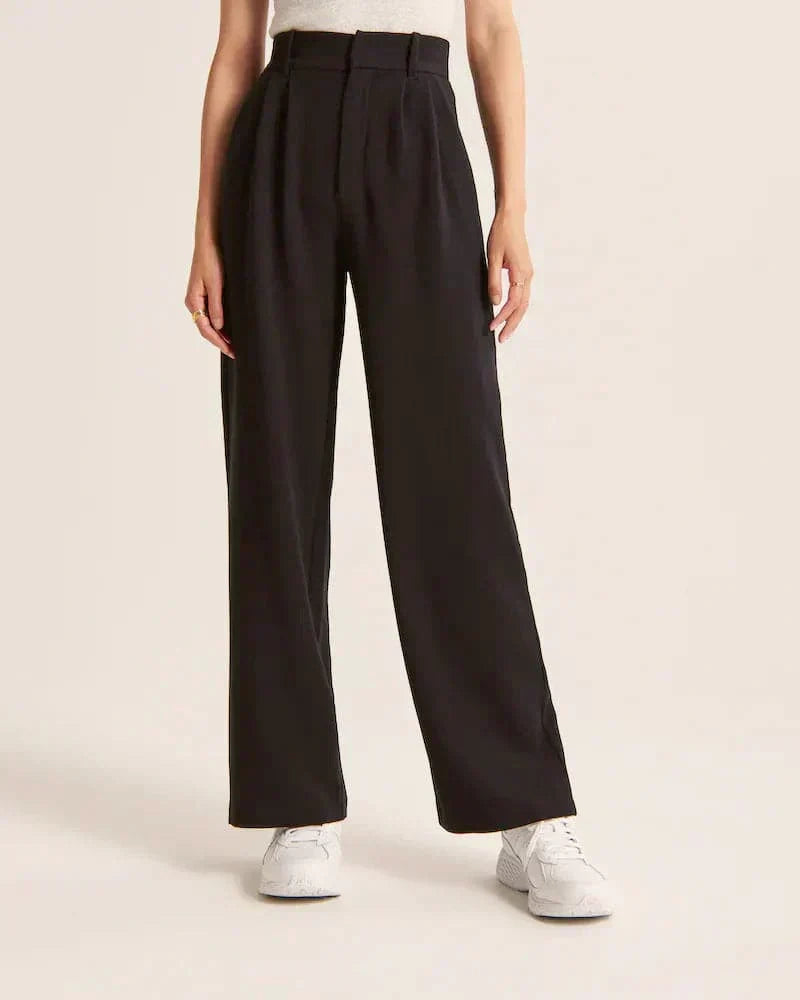 Women's High-Rise Casual Pants | Wide Leg
