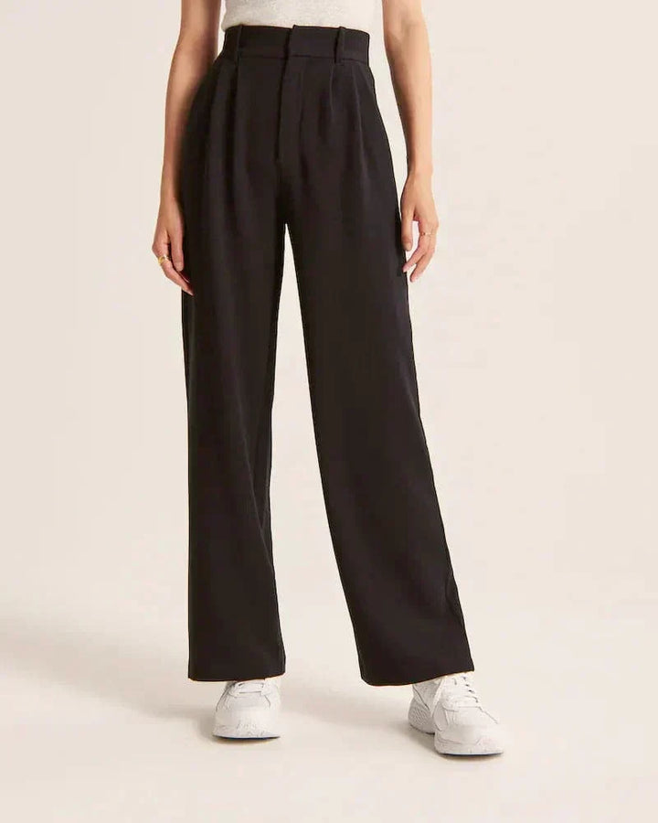 Women's High-Rise Casual Pants | Wide Leg