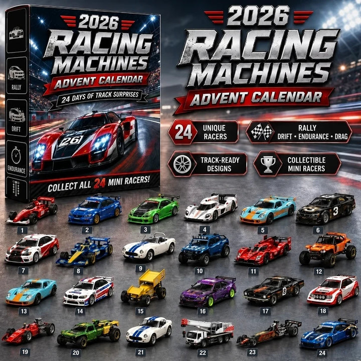 Racing Cars And Bikes Advent Calendar With Accessories | Christmas