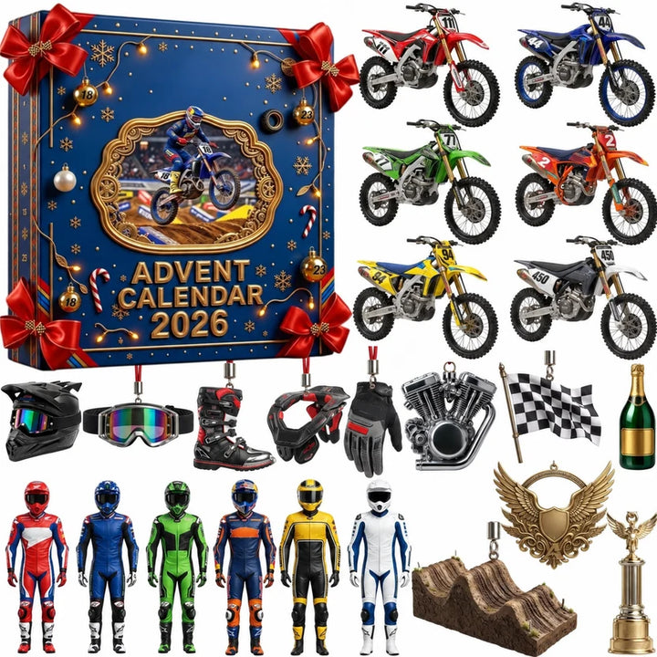 Racing Cars And Bikes Advent Calendar With Accessories | Christmas