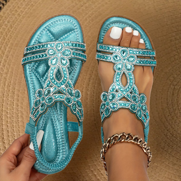 Women’s Flat Boho Summer Sandals | Elastic