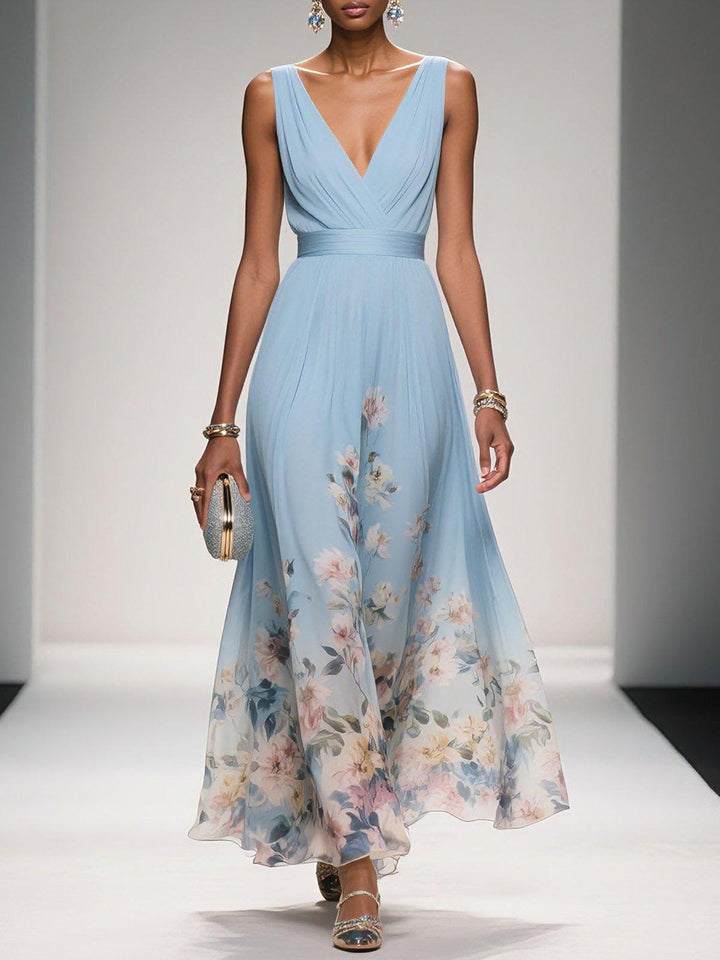 Women's Floral Wedding Guest Dress | Maxi