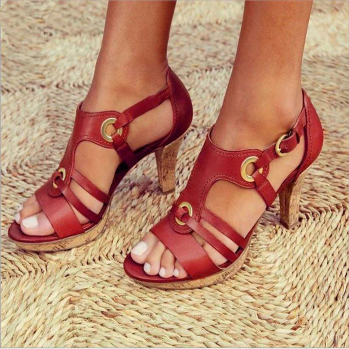 Women’s Open Toe Strappy Heels | Stylish
