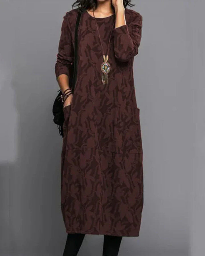 Women's Long Sleeve Dress | Midi