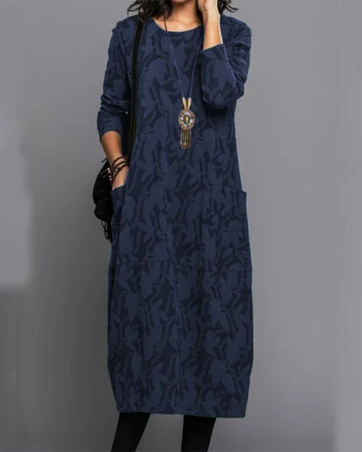 Women's Long Sleeve Dress | Midi