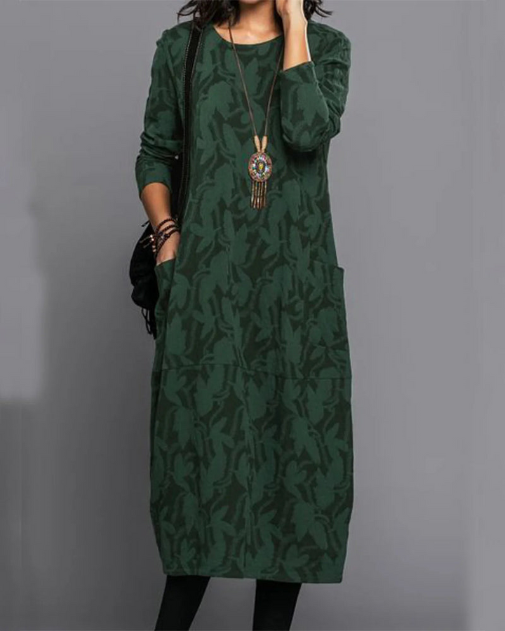 Women's Long Sleeve Dress | Midi