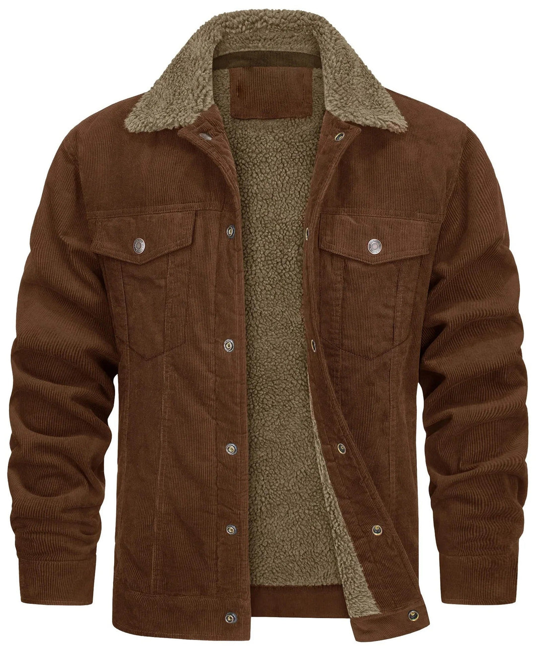Men's Button Casual Winter Jacket | Collared