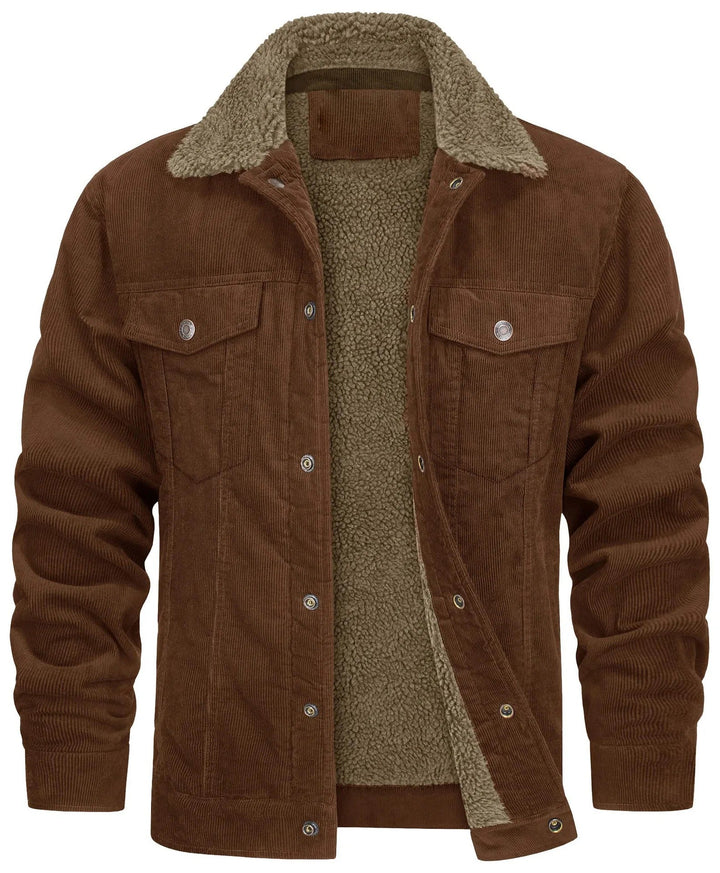 Men's Button Casual Winter Jacket | Collared