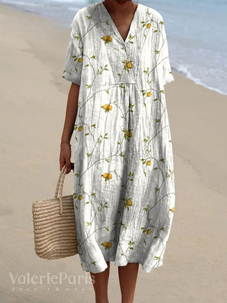Women’s Flowy Floral Beach Summer Dress | Midi
