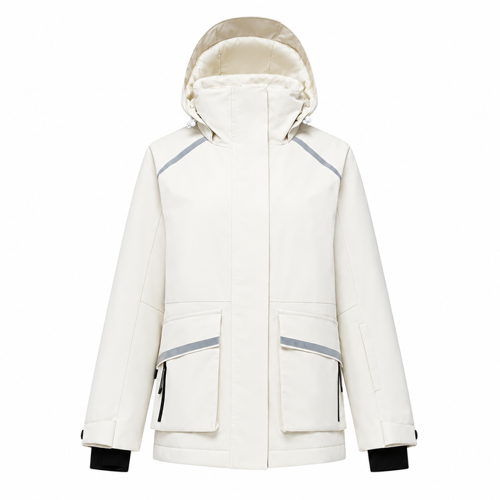 Unisex Winter Hooded Zip Up Ski Jacket | Snowboard