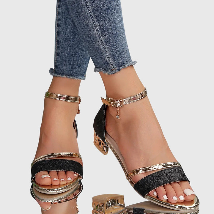 Women's Evening Heeled Sandals | Ankle Strap