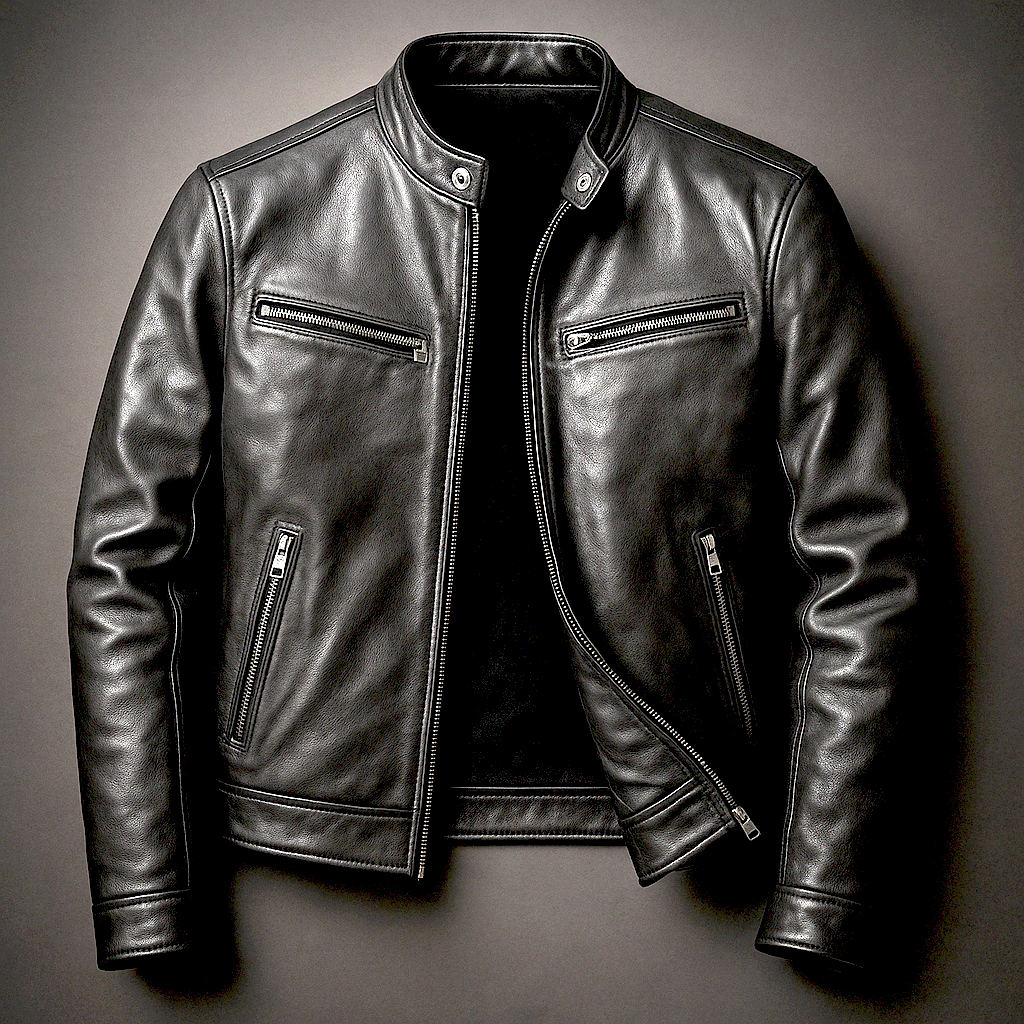 Men's Vintage Moto Jacket | Zip Up