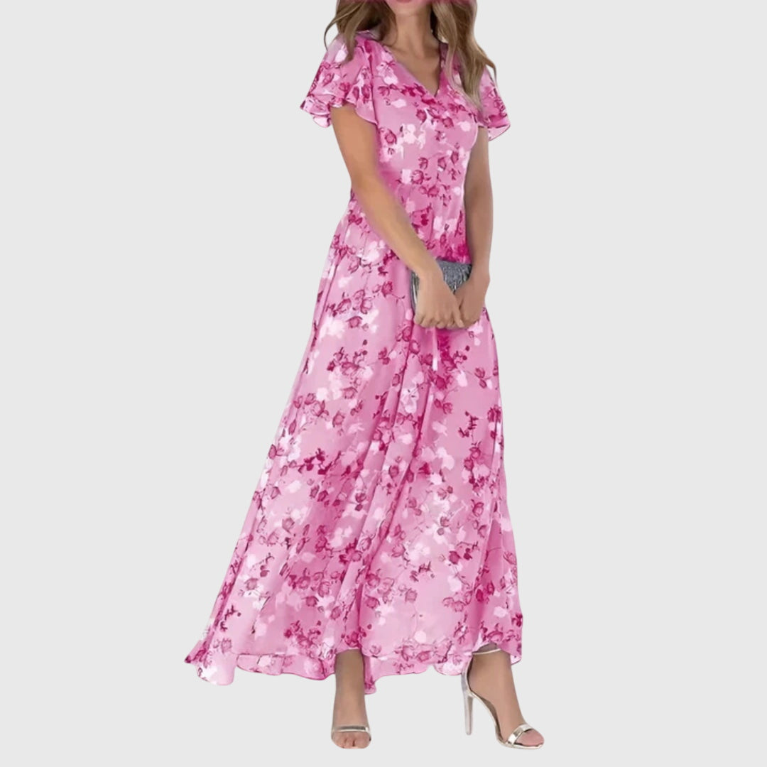 Women's Elegant Floral Dress | Maxi