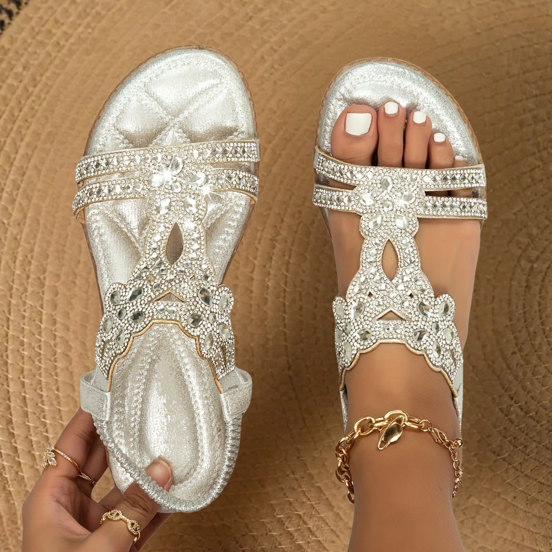 Women’s Flat Boho Summer Sandals | Elastic