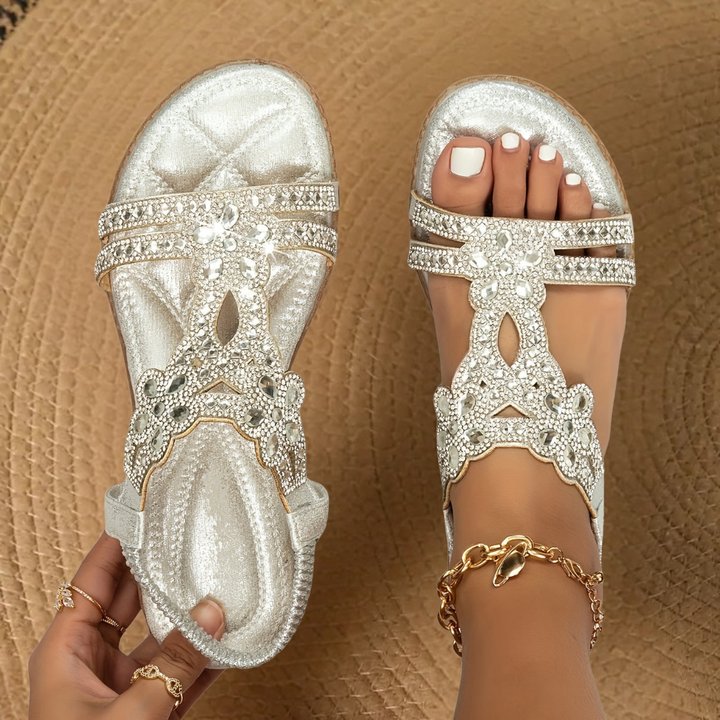 Women’s Flat Boho Summer Sandals | Elastic