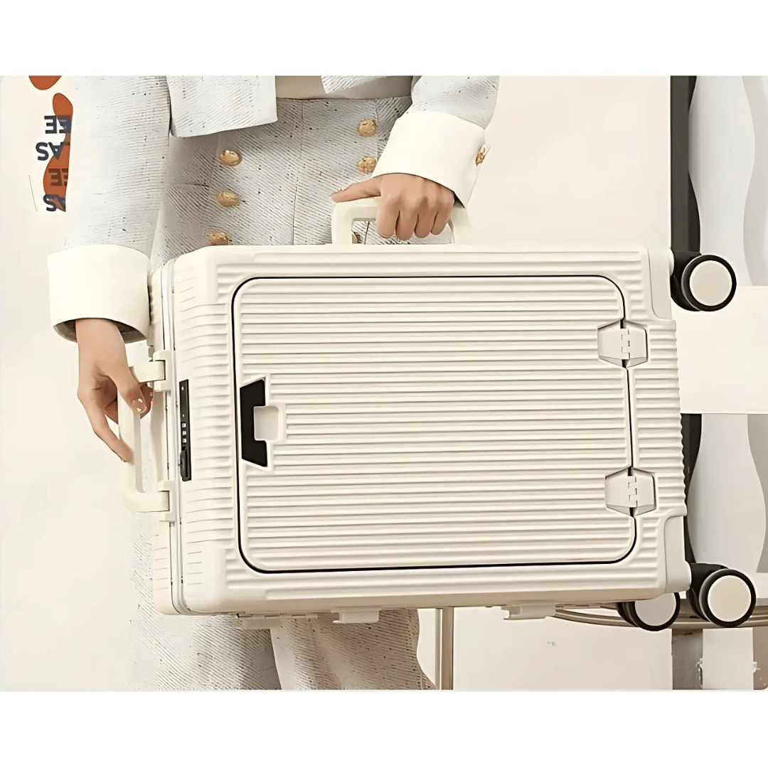 Valise cabine rigide avec compartiment pour ordinateur portable | à roulettes pivotantes