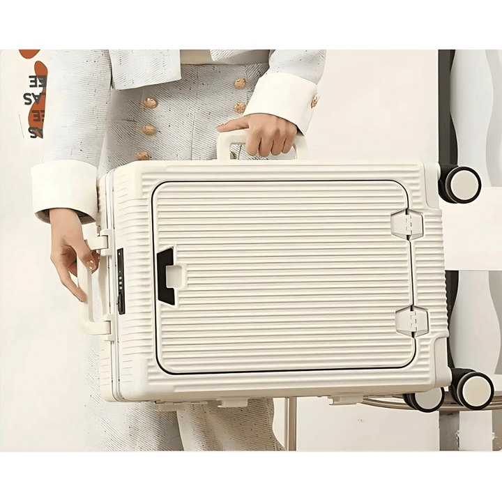 Valise cabine rigide avec compartiment pour ordinateur portable | à roulettes pivotantes