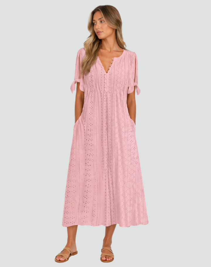 Women's Chique Vintage Loose Dress | Midi