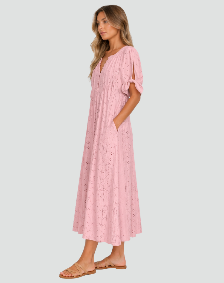 Women's Chique Vintage Loose Dress | Midi
