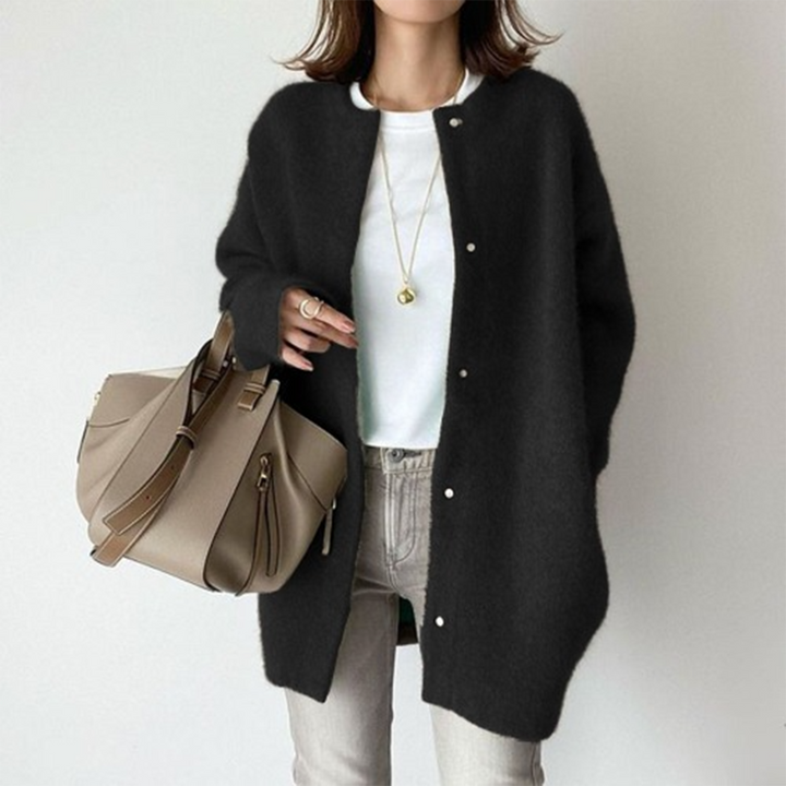 Women's Knitted Long Cardigan | Warm