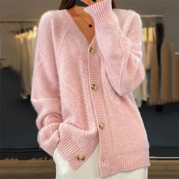 Women's Winter Button Cardigan | Long Sleeve