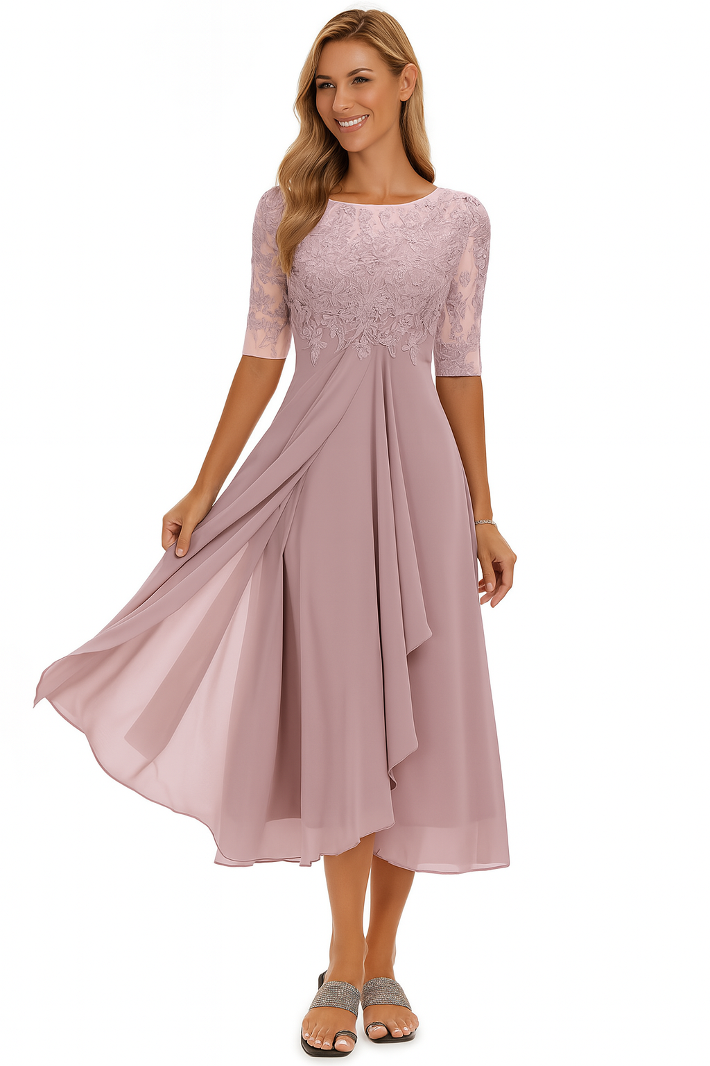 Women's Elegant Wedding Guest Dress | Midi