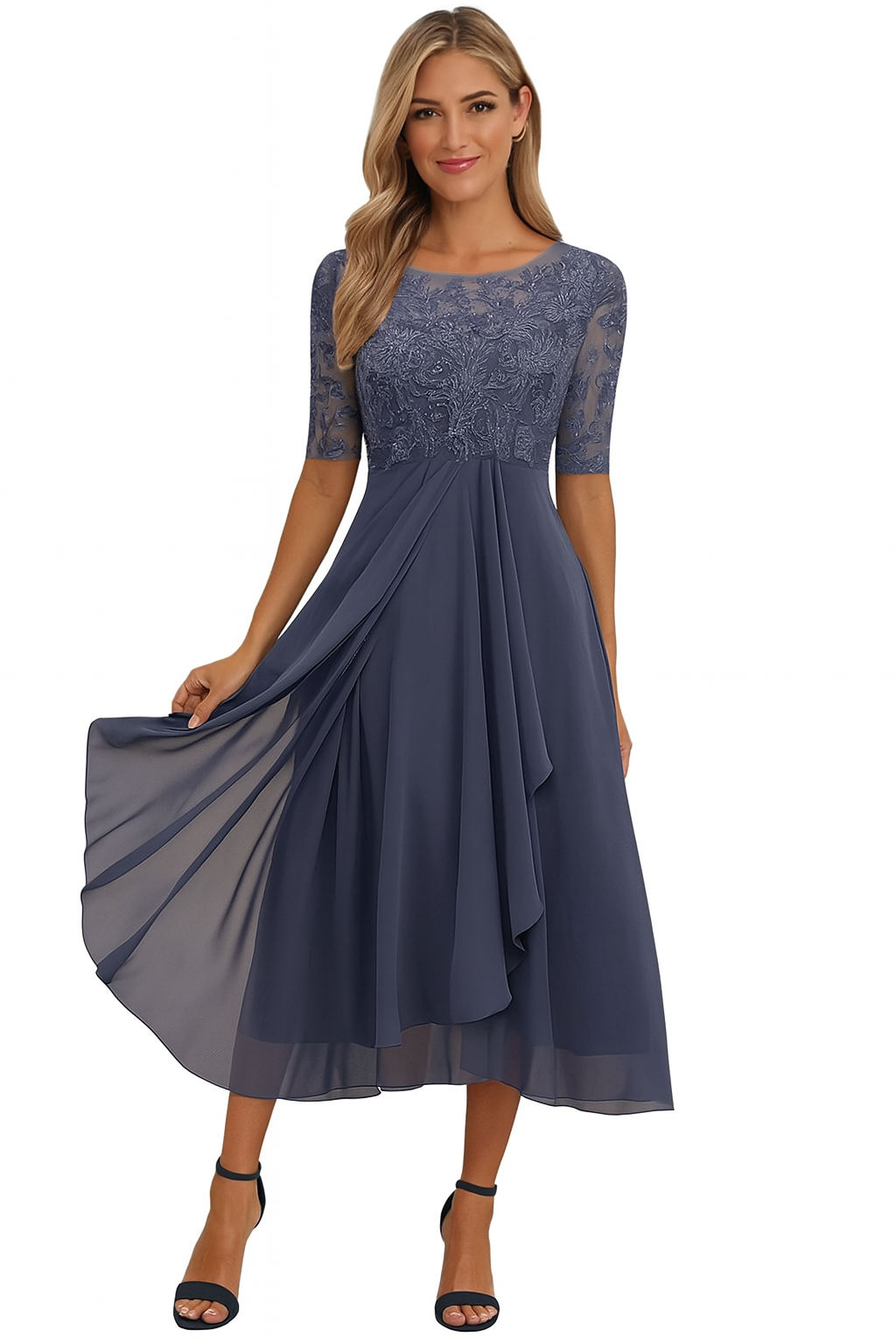 Women's Elegant Wedding Guest Dress | Midi