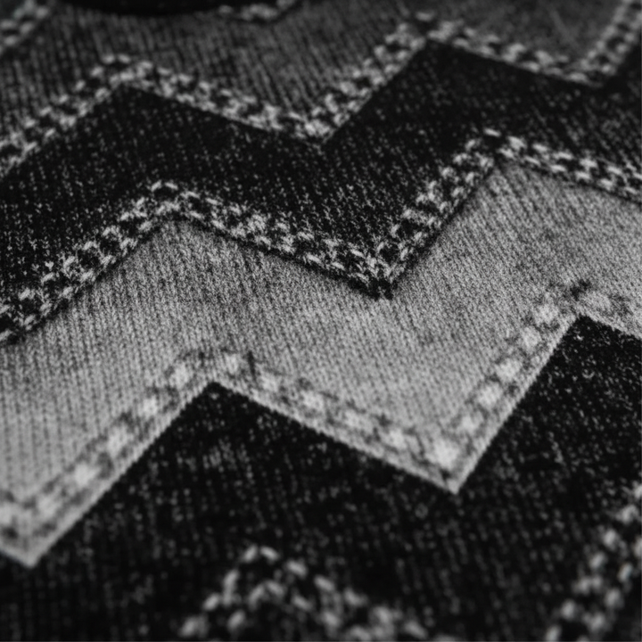 Women's Geometric Print Crew-Neck Jumper | Relaxed Fit