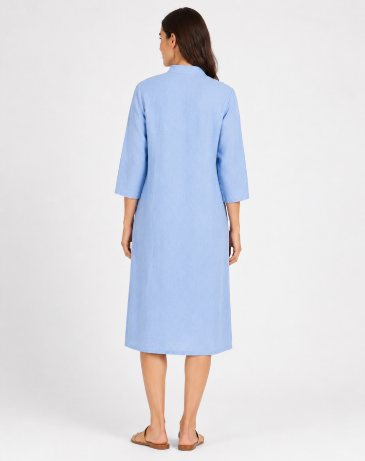 Women's Summer Relaxed Fit Shirt Dress | Midi
