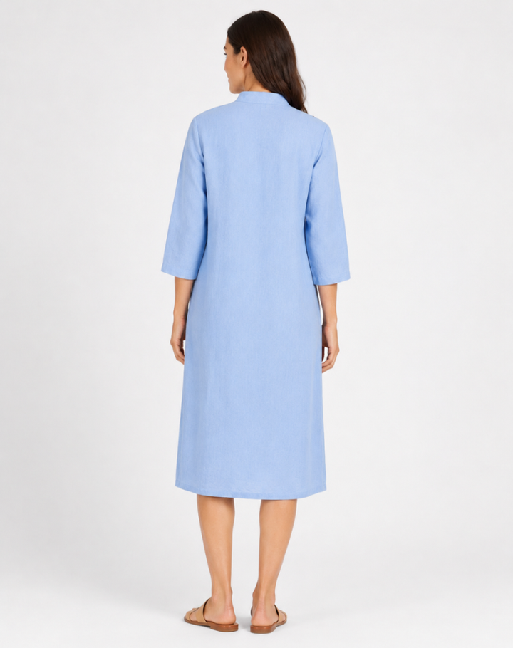 Women's Summer Relaxed Fit Shirt Dress | Midi