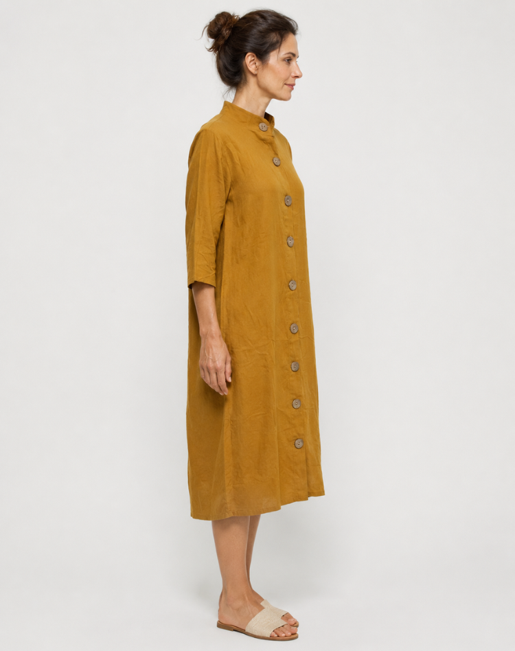 Women's Summer Relaxed Fit Shirt Dress | Midi