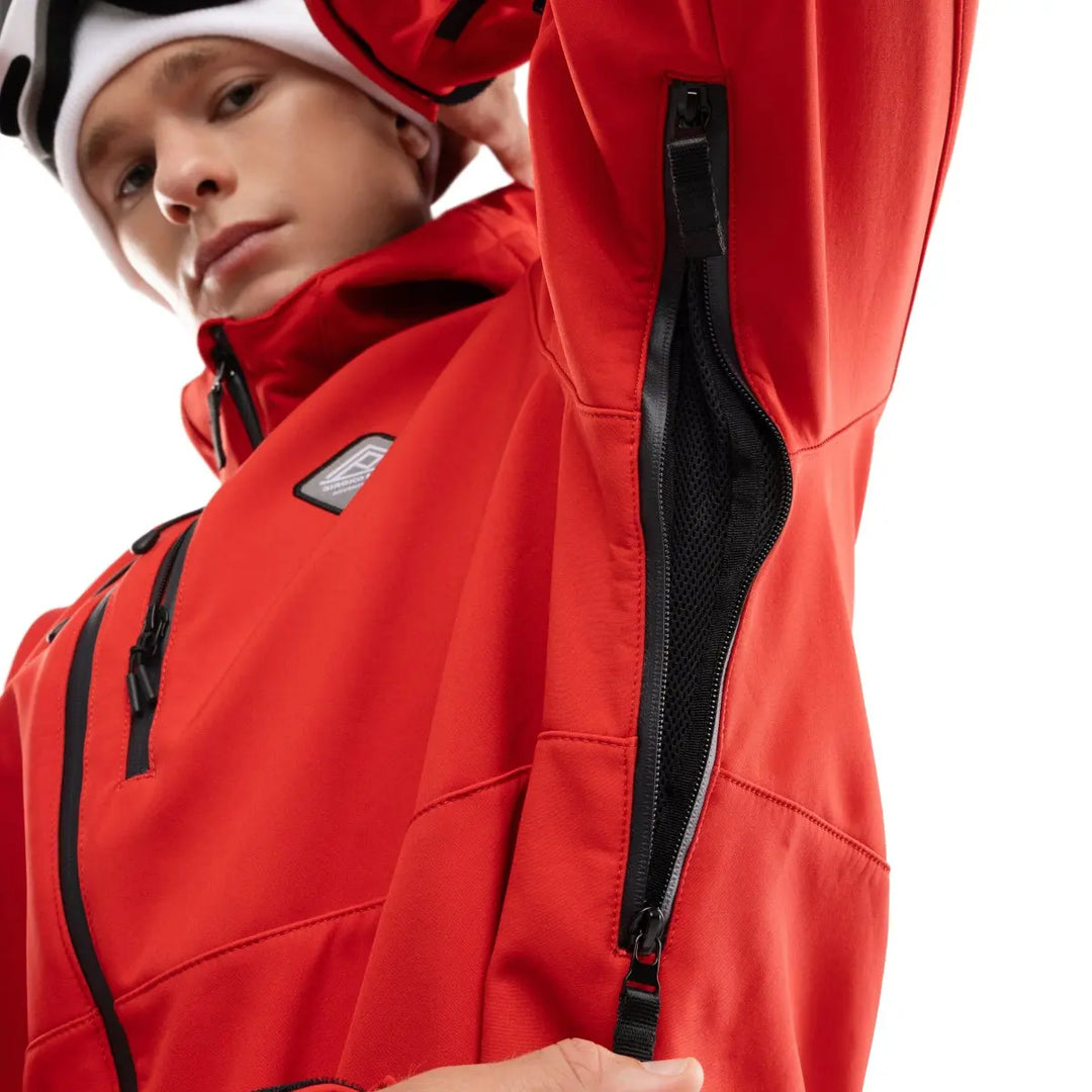 Veste de ski d’hiver à capuche pour homme | fermeture éclair