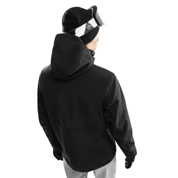 Veste de ski d’hiver à capuche pour homme | fermeture éclair