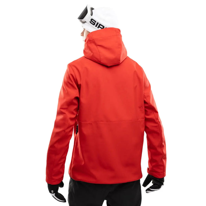Veste de ski d’hiver à capuche pour homme | fermeture éclair