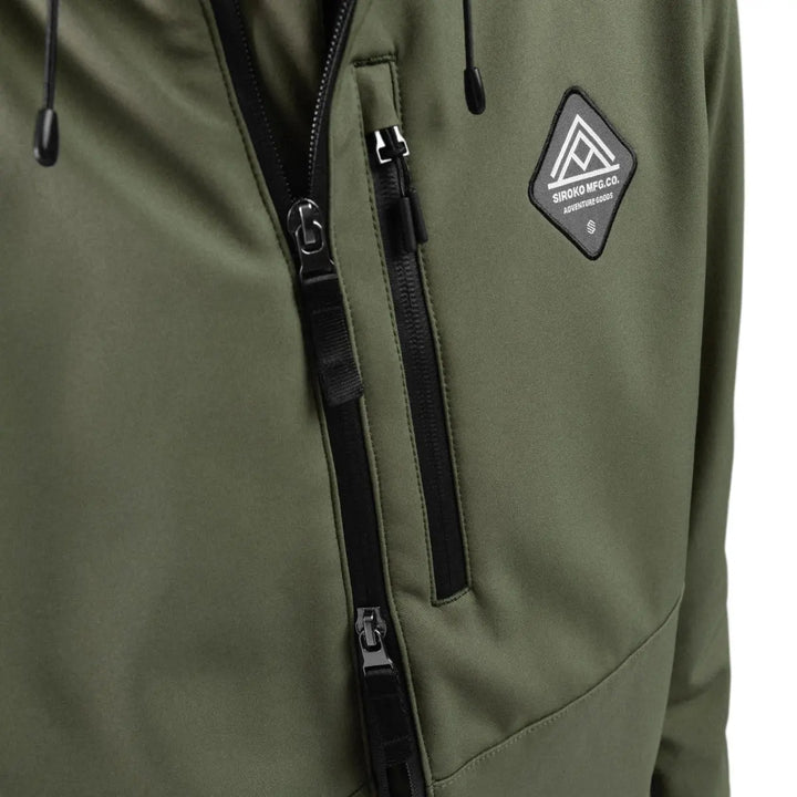 Veste de ski d’hiver à capuche pour homme | fermeture éclair