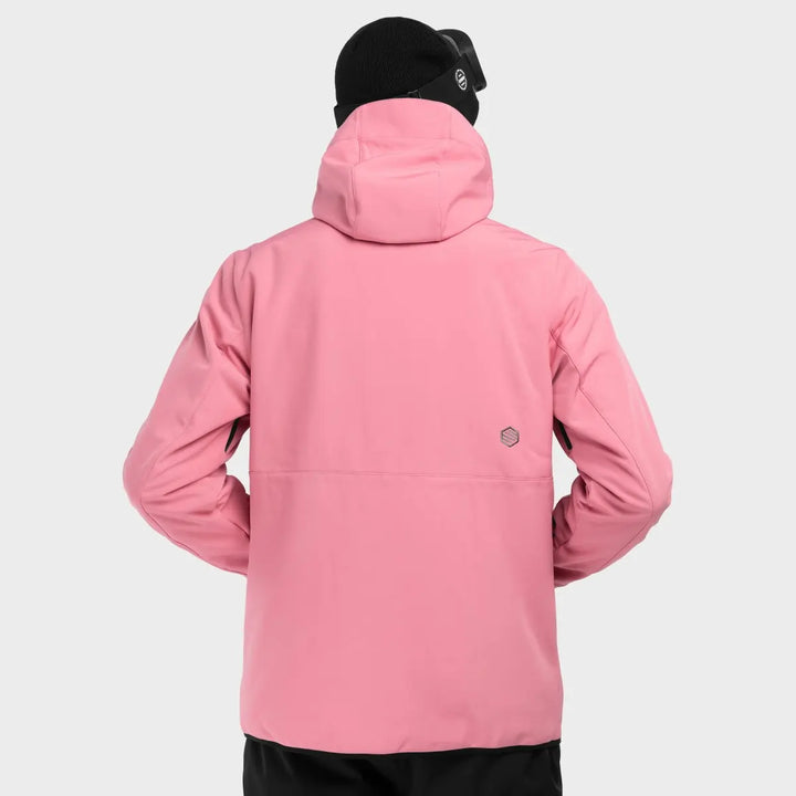 Veste de ski d’hiver à capuche pour homme | fermeture éclair