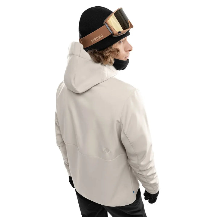 Veste de ski d’hiver à capuche pour homme | fermeture éclair