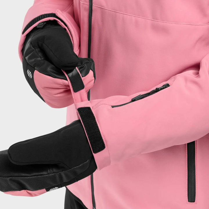Veste de ski d’hiver à capuche pour homme | fermeture éclair