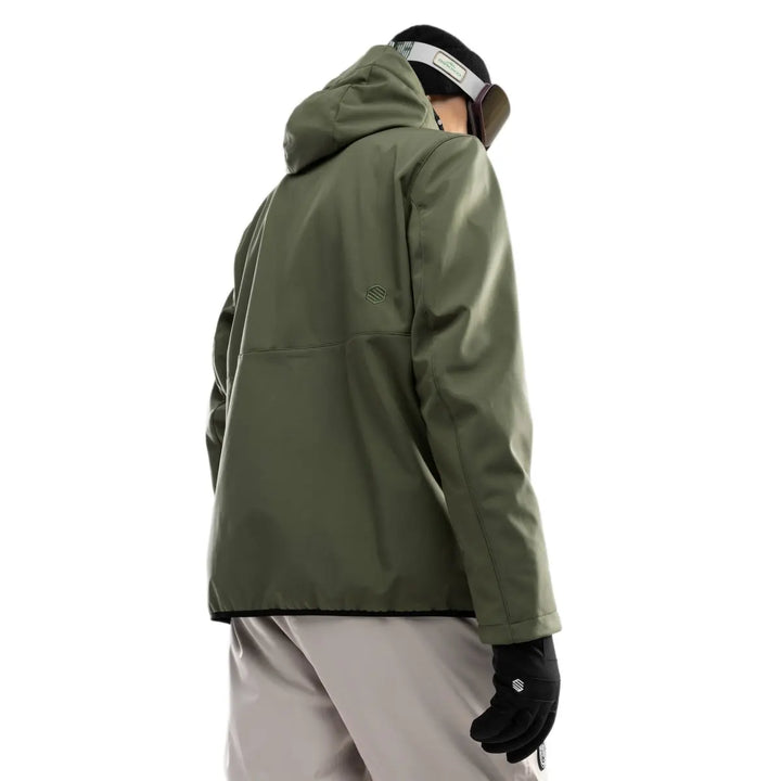 Veste de ski d’hiver à capuche pour homme | fermeture éclair
