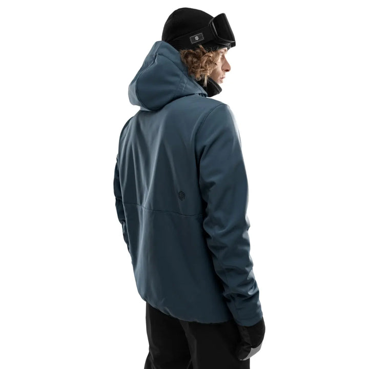 Veste de ski d’hiver à capuche pour homme | fermeture éclair