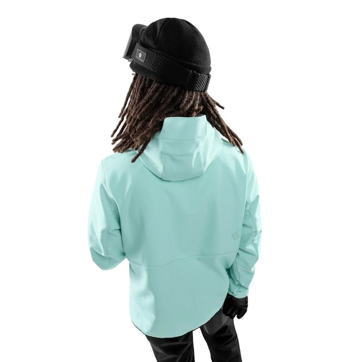 Veste de ski d’hiver à capuche pour homme | fermeture éclair