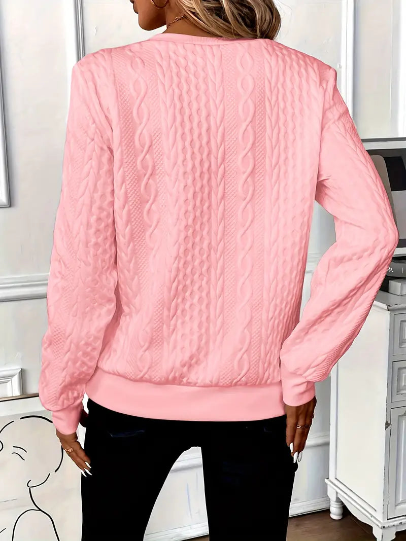 Women's Quarter Zip Knit Sweater | Winter