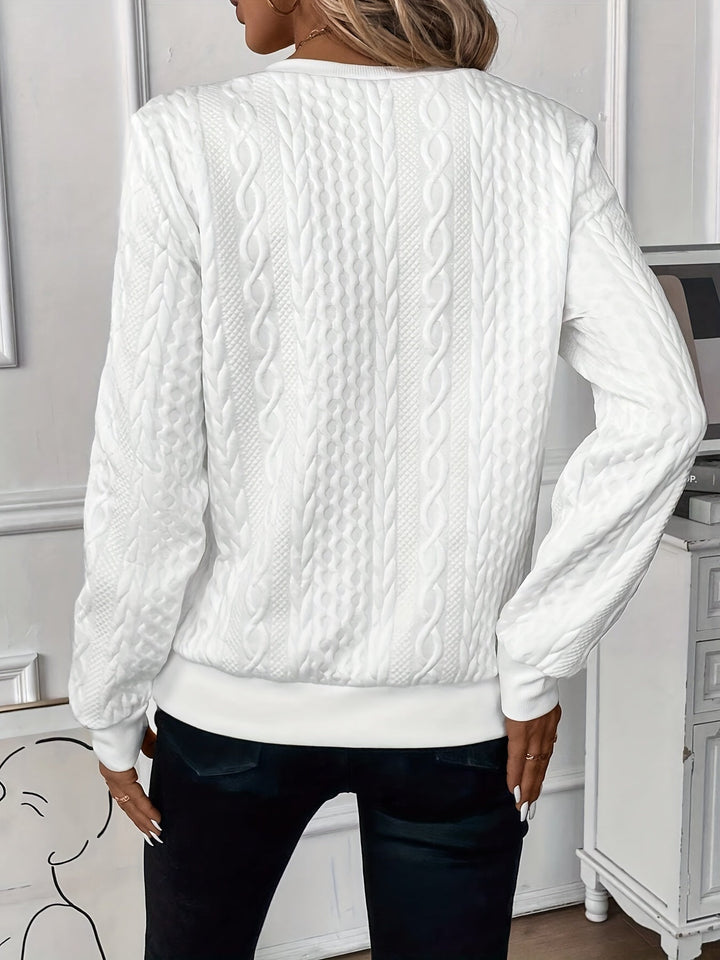 Women's Quarter Zip Knit Sweater | Winter
