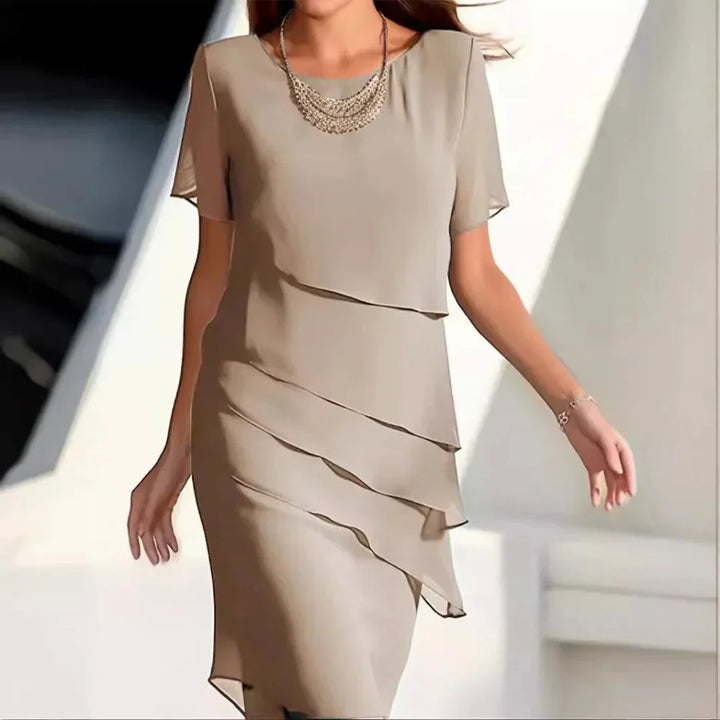 Women's Tiered Formal Dress | Midi