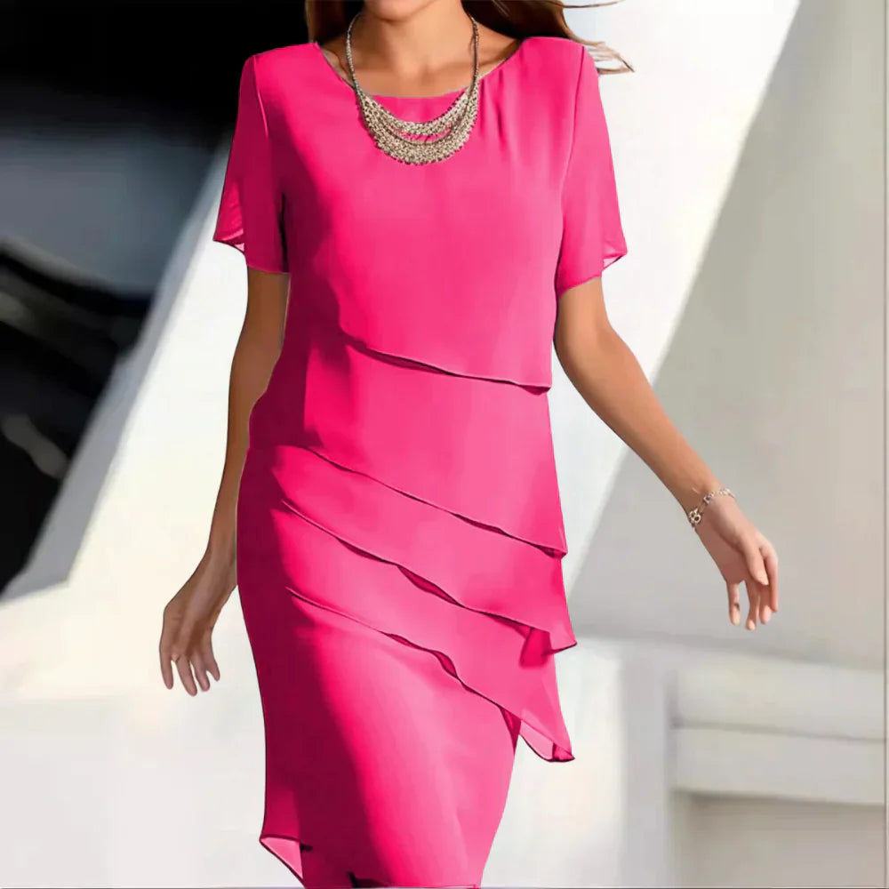 Women's Tiered Formal Dress | Midi