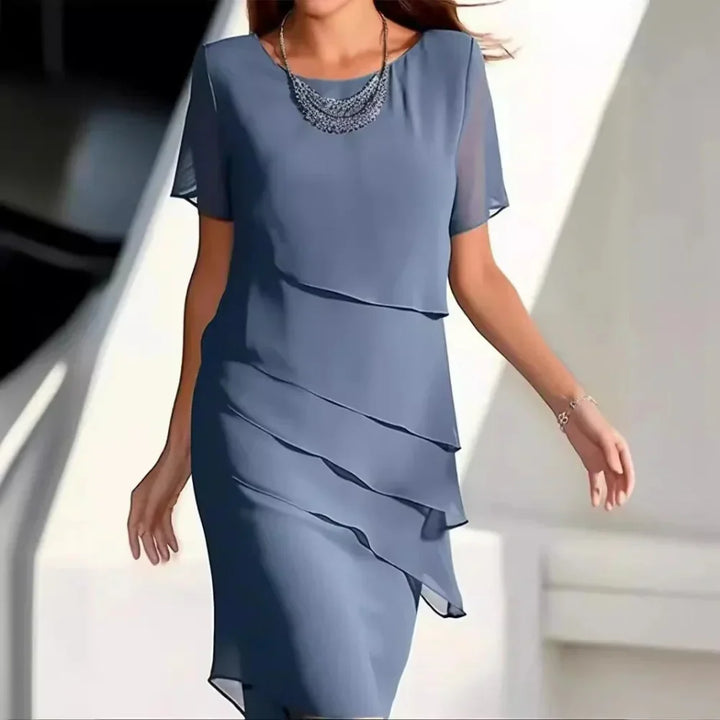 Women's Tiered Formal Dress | Midi